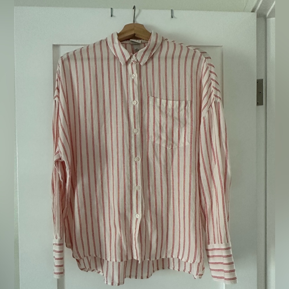 Target| new day|pinstriped button down shirt. Worn a few times! Great condition!